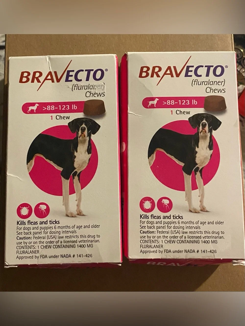 Bravecto Chew for Dogs >88-123 lb -
